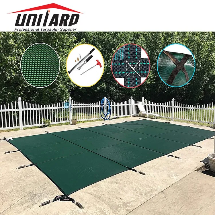 10 Years Life Span 22FT*42FT Polypropylene Pool Cover Rectangle Inground Safety Pool Cover for Outdoor