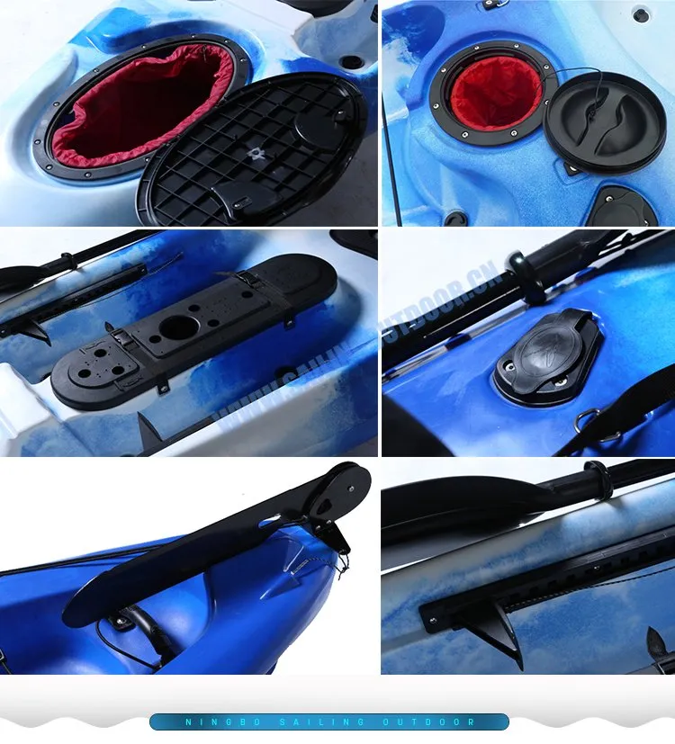 13FT Cheap Fishing Kayak Single Kayaks Sit on Top Canoe