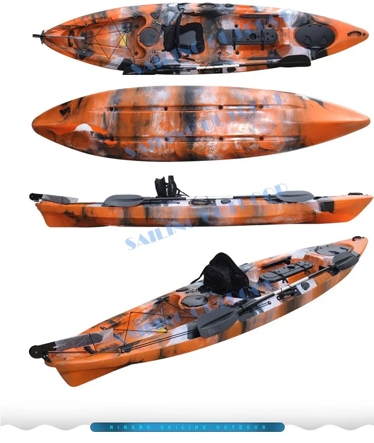 13FT Cheap Fishing Kayak Single Kayaks Sit on Top Canoe