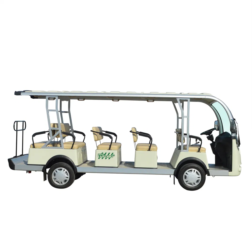 14 Person Shuttle Bus Sightseeing Car Sightseeing Bus 72V/7.5kw Motor Electric Cart Lt-S14