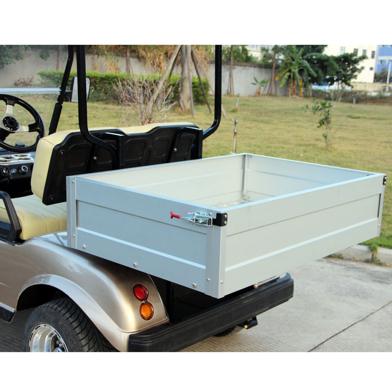 2 Seater Platform Lorry with Cargo Box Apple Green Blackroof