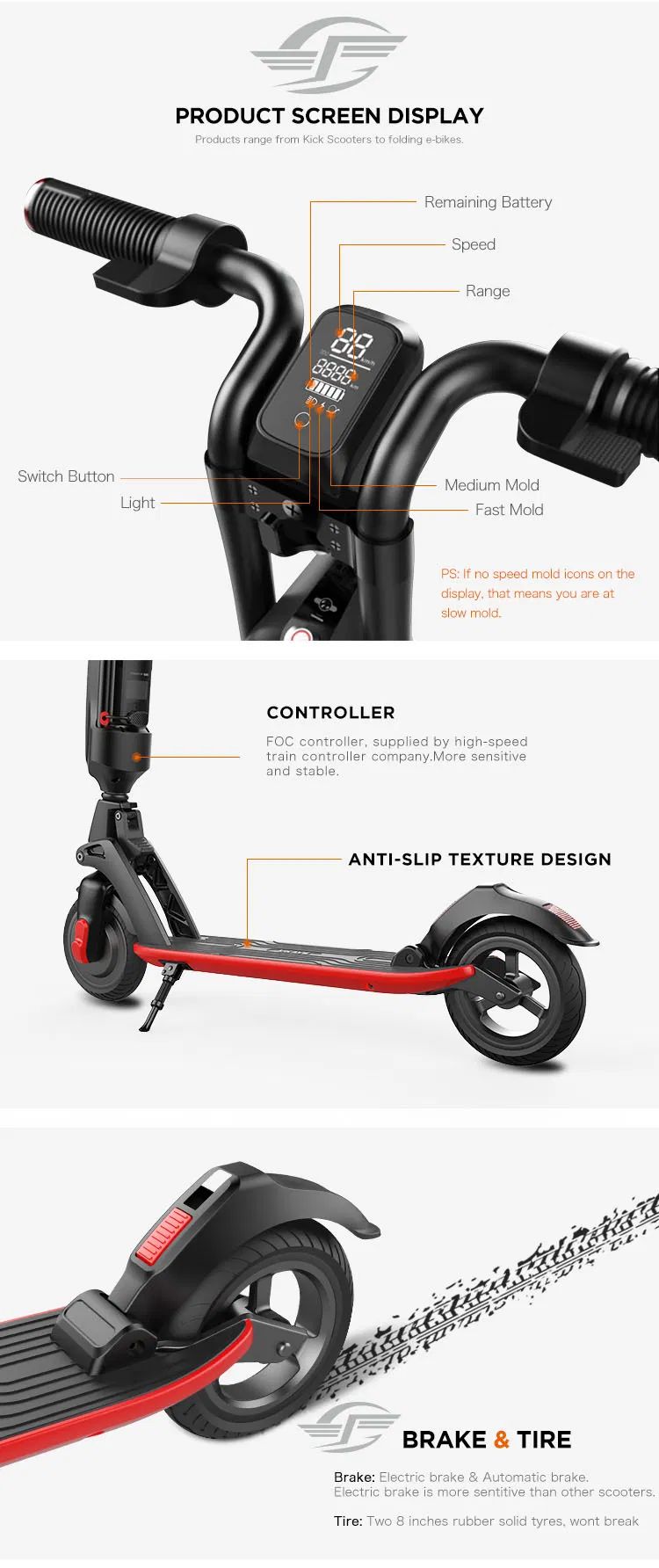 2021 OEM Two Wheel Scooter for Electric Scooter Sharing