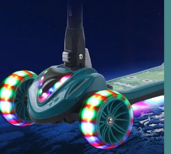 3 Wheels Kid′ S Kick Scooter with Adjustable Height, Fat Wheels