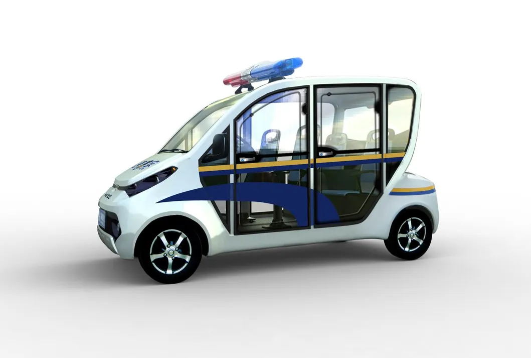 4 Wheels Battery Police Cart for Patrol Use
