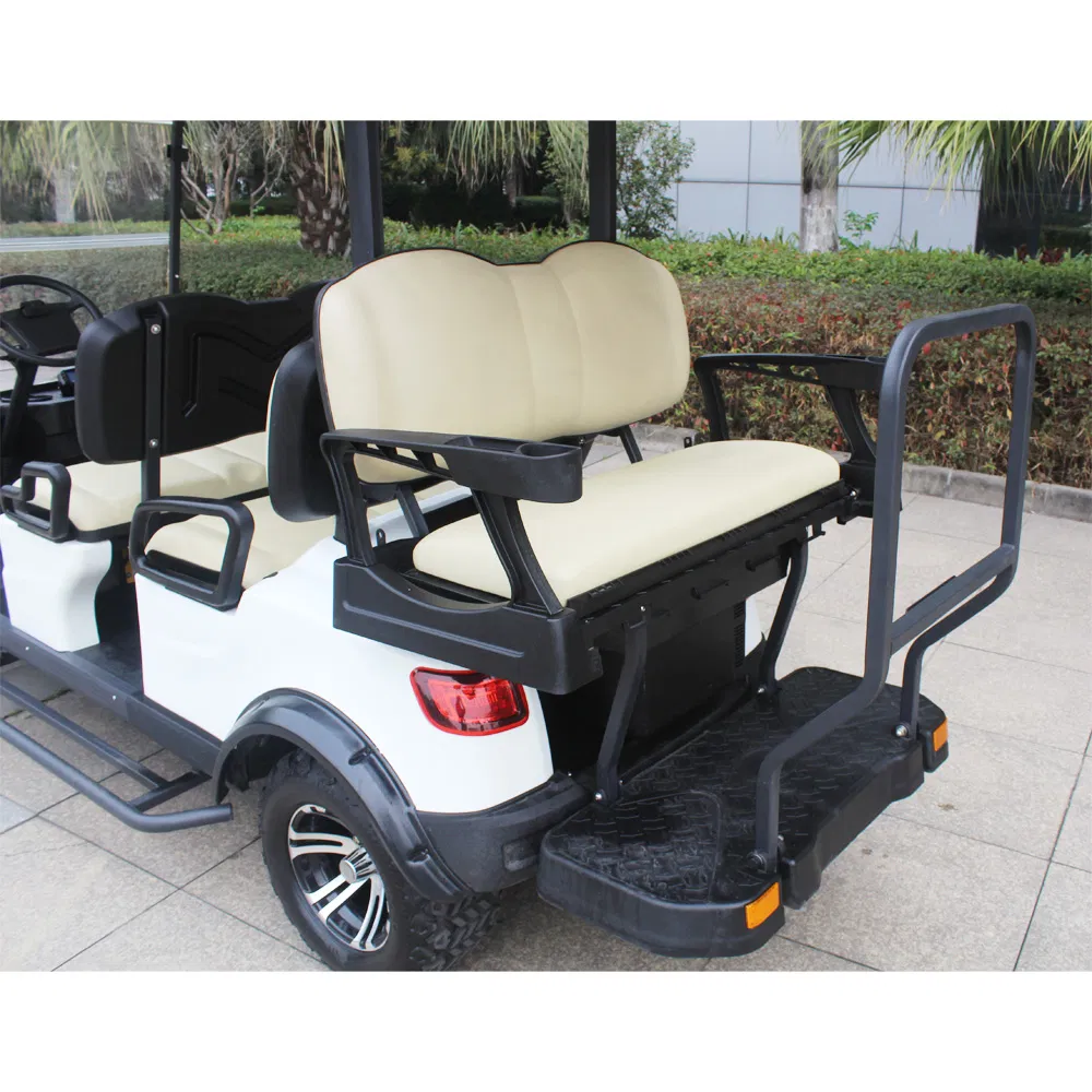 48V 6 Passenger Golf Buggy Electric Golf Cart with Windshield (DH-M4+2)