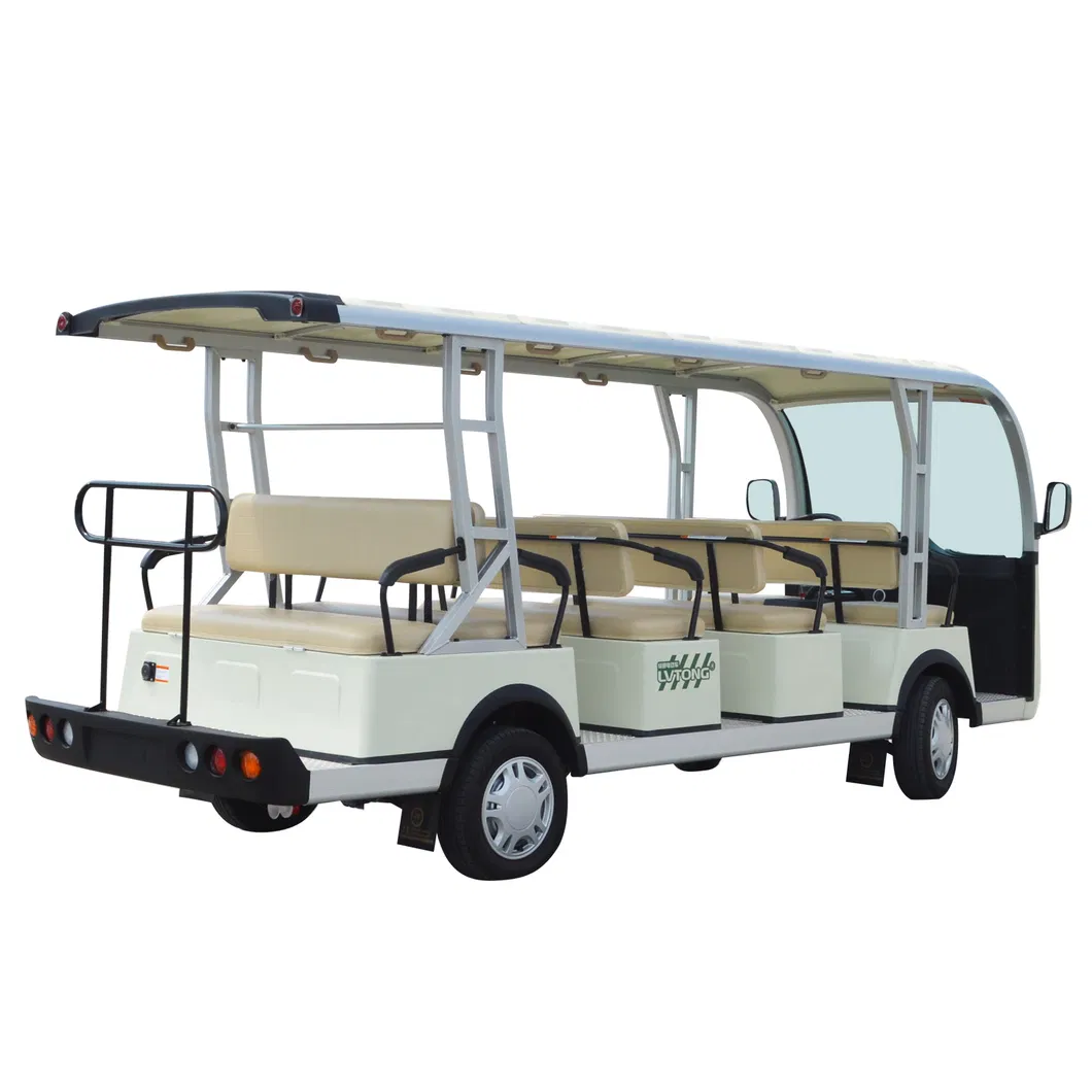 72V/7.5kw Motor Buggy/Golf Carts Sightseeing Car Mini Bus Sandwich Glass Electric Vehicle Lt-S14