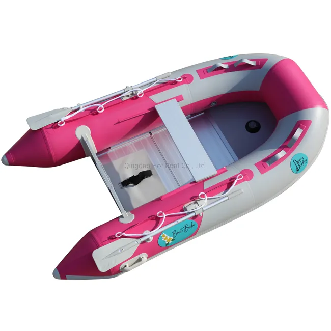 8.8feet 2.7m Aluminum Floor Orca Hypalon PVC Inflatable Boat Fishing Boat Sport Boat Marine Rescue Boat Line Fishing Boat Fishing Dinghy Rubber Dinghy for Sale