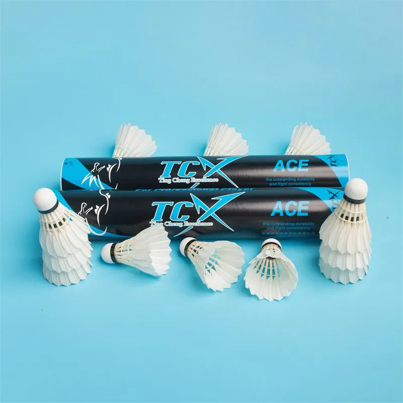 Aeroplane Eg1130 Black Label Class a Goose Feather Badminton Shuttlecock with Full Natural Cork Head