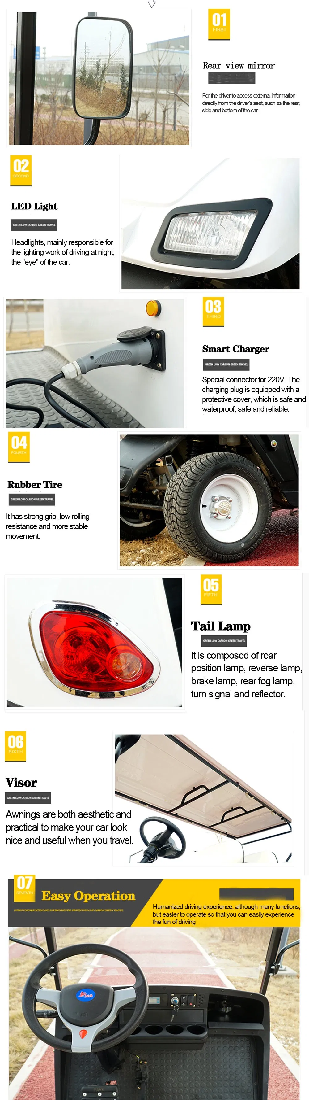 Al-Gc 4 Wheel Golf Cart China Golf Cart for Sale