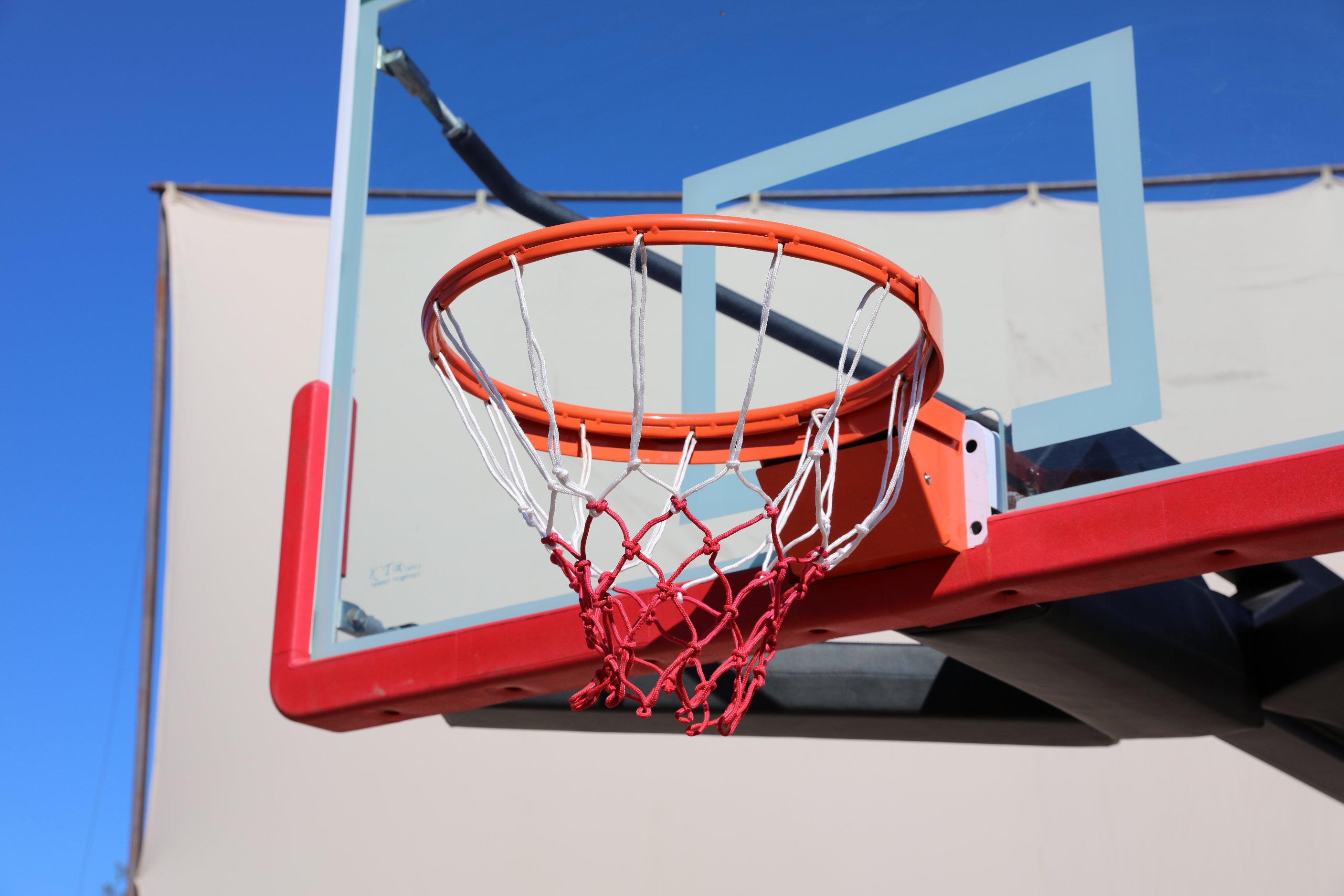 Basketball Equipment Electric Hydraulic Folding Basketball Stand Base with Tempered Glass Backboard