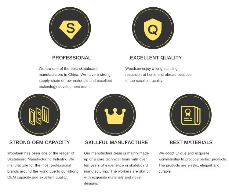 Best Selling 4 Wheel Wooden Skateboard Youth Wooden Skateboard Professional Adult Long Surfskate