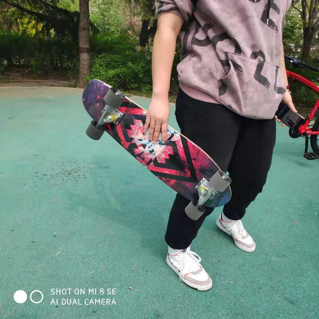 Best Selling 4 Wheel Wooden Skateboard Youth Wooden Skateboard Professional Adult Long Surfskate