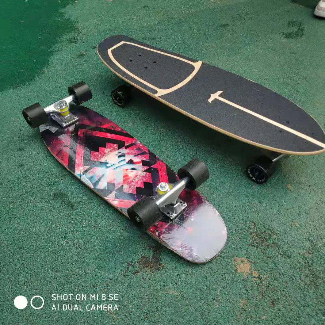 Best Selling 4 Wheel Wooden Skateboard Youth Wooden Skateboard Professional Adult Long Surfskate