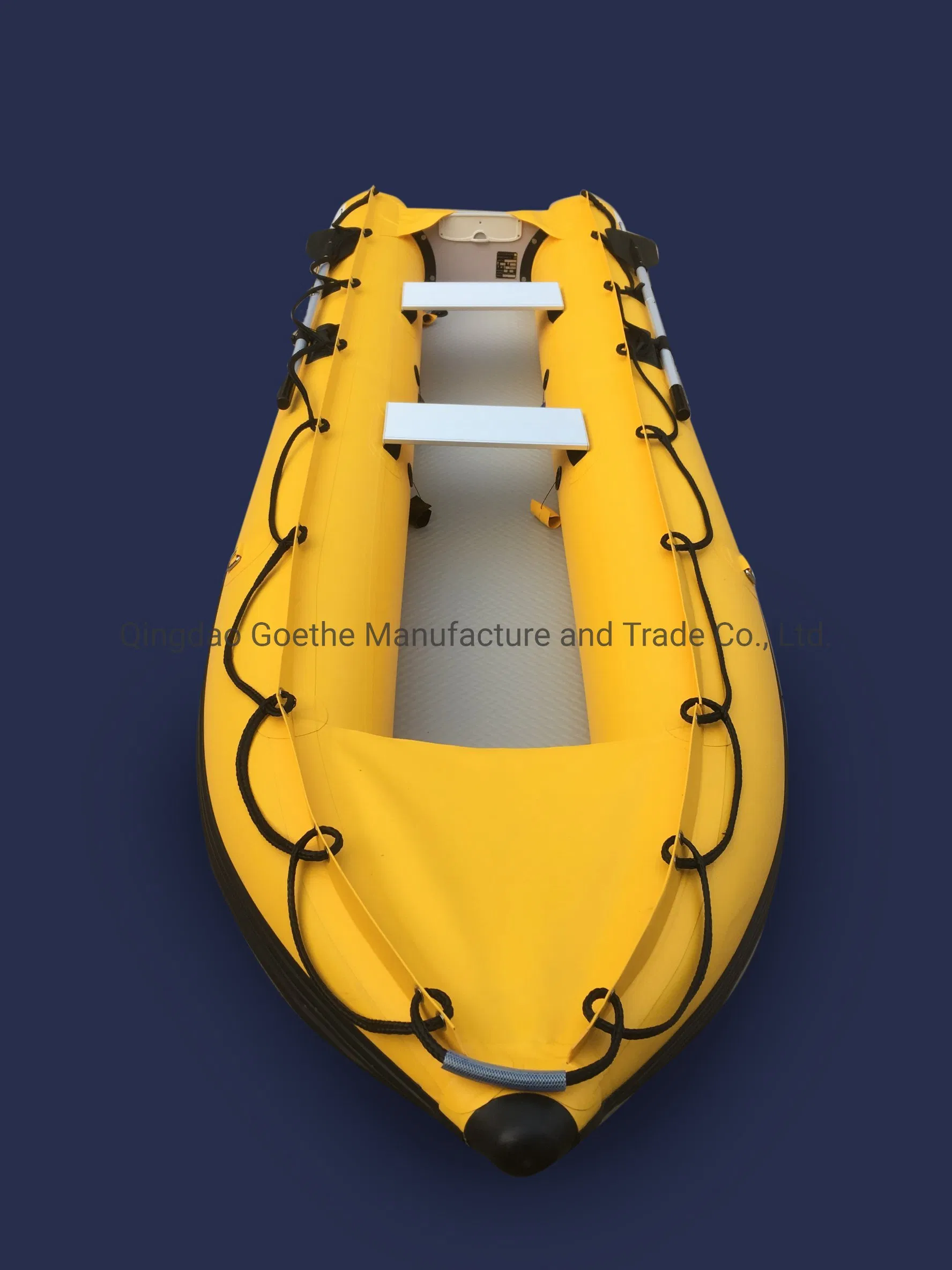 Boat Fiberglass with Motor and Trailer Catamaran 4.2m Commercial Yacht Boat Gtk420 Goethe 4.2 Meter Bateau Militaire a Vendre