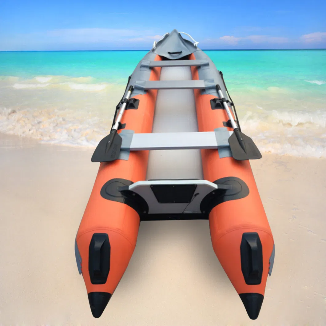 Boat Fiberglass with Motor and Trailer Zeebe Catamaran 4.2m Commercial Yachtboatbuy Goeth 420 Rib Bateau Militaire a Vendre Gtk420