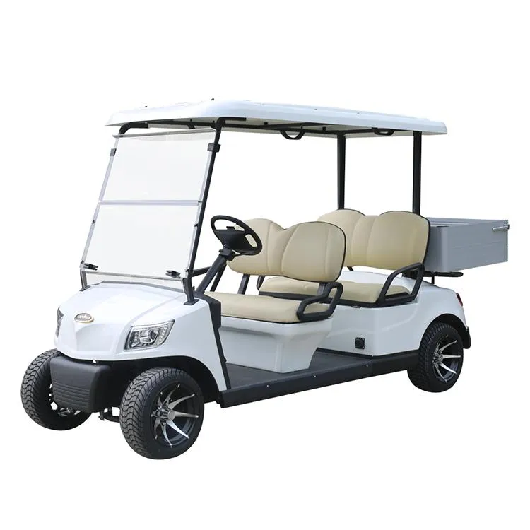 China Factory CE Approved 4 Seater Utility Vehicle Electric Utility Golf Car with Cargo Box (DG-M4+Cargo box)