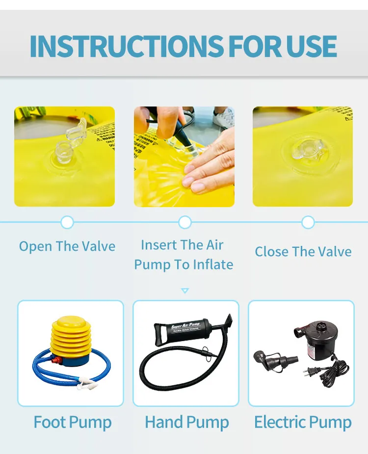 Customizable PVC Yellow Duck Custom Inflatable Unicorn Swimming Ring Pool Ring