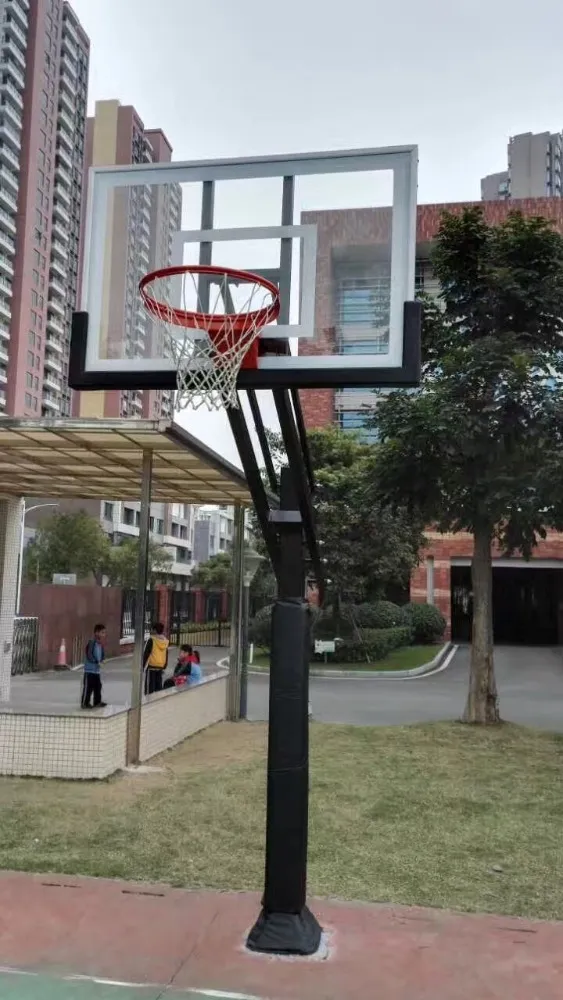 Customized Outdoor Height Adjustable Basketball Hoop in Ground