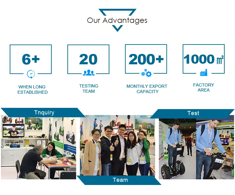 Ecorider Two Wheel Self Balancing off Road Sagway Golf Scooter Stand up Electric Golf Scooter