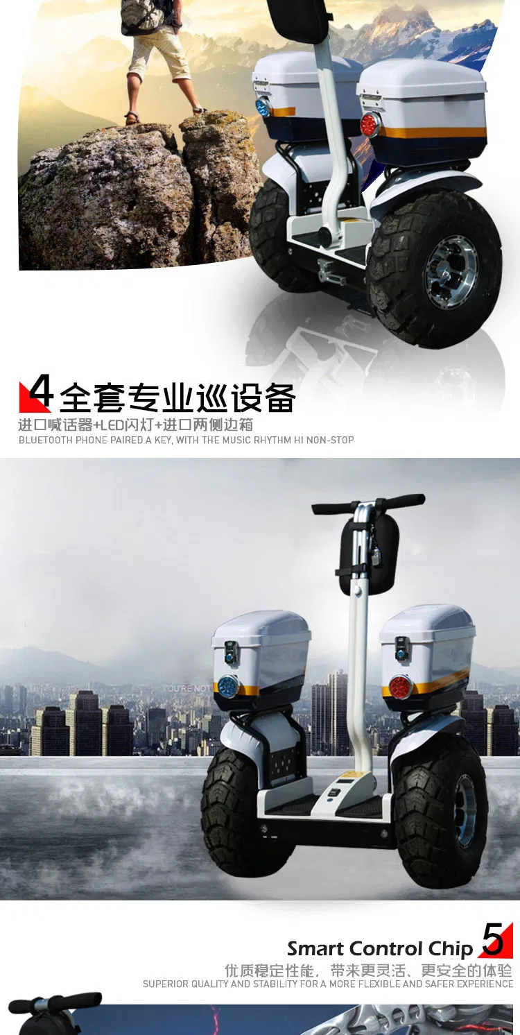 Elektrikli Security Guard Patrol Electric Scooter off Road Big Tire Electric Bike Scooter Adult E-Scooter