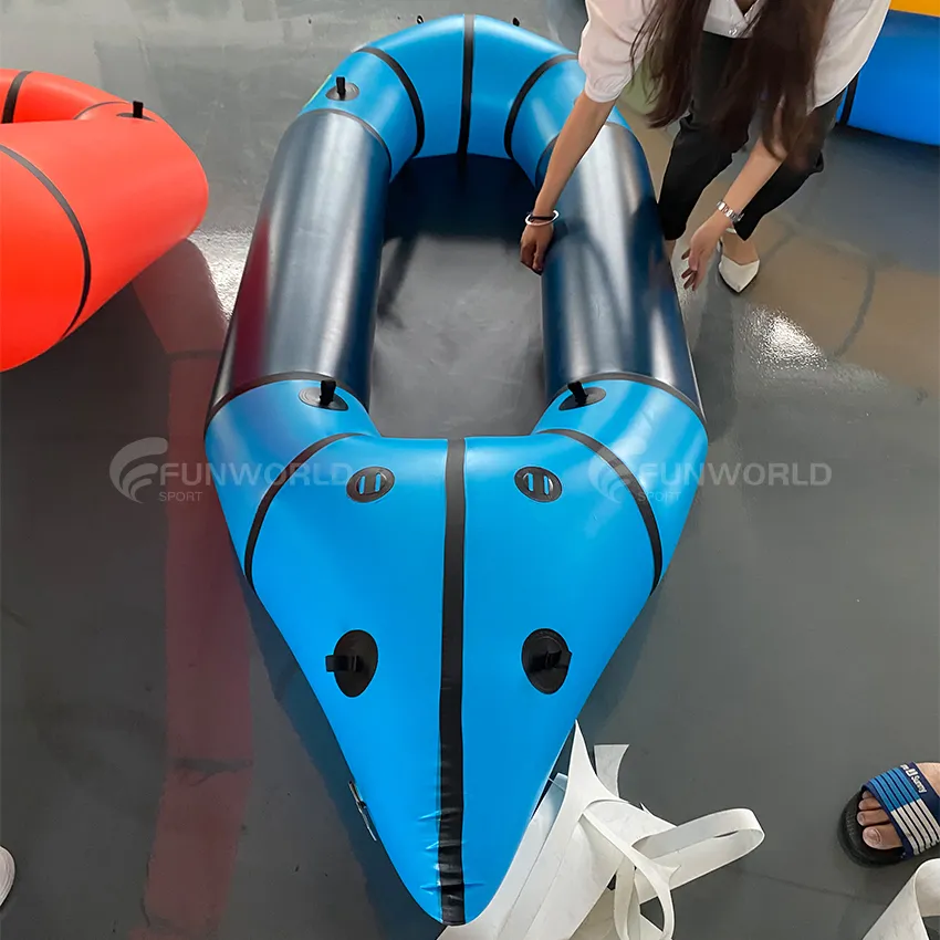 Funworld Ww Ultralight TPU 2-Person Folding Kayak, Rafting Boat Adventure Fot Rafting Fishing