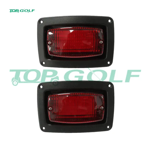 Golf Cart LED Taillights with Bezels - Club Car Ds, Ymh, Ezgo