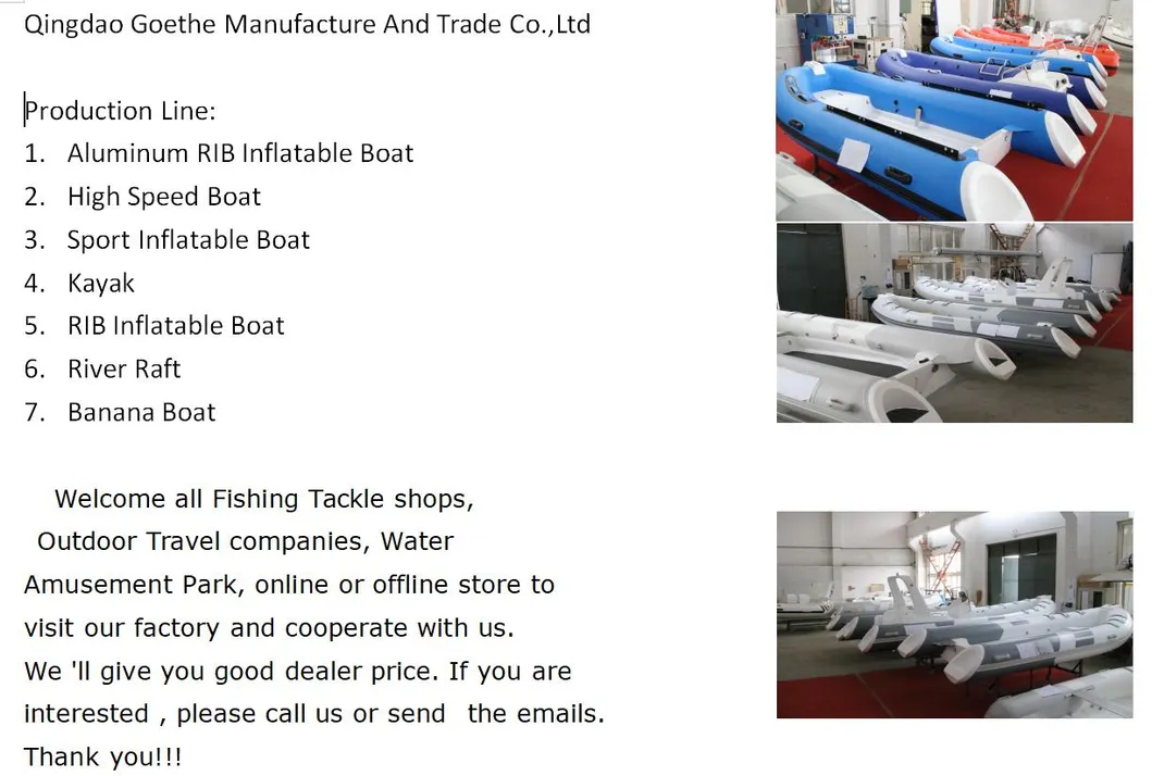 Gts330 Bateau Semi Rigide Thundercat Boat Kano 3.3m Rib Boats Aluminum Fishing Outboard Motor Rafting Sport Inflatable Boat for Sale