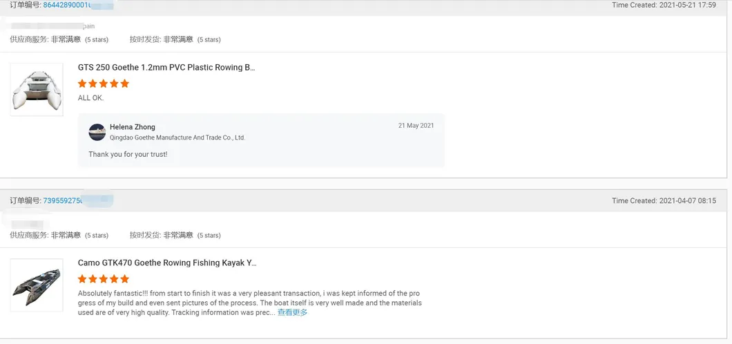 Gts330 Speedboat Boat Aluminium Nautica Boats Luxury Kaboat Tender Kayak Inflatable Rib Hypalon Rigid Schlauchboot PVC Catamaran Speed Boat for Sale