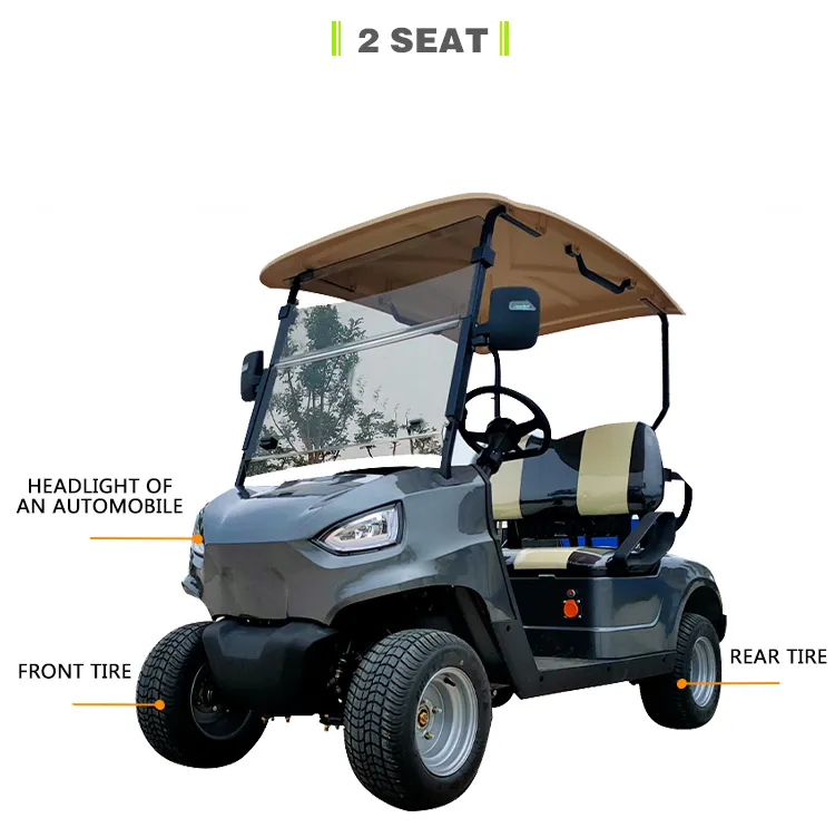 Haike Brand Electric Golf Buggy Electric Golf Cart 2 Seaters