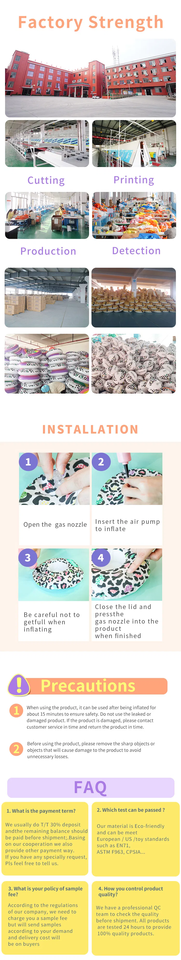 High Quality PVC Inflatable Rainbow Sprinkler Pool Float Wholesale Manufacture