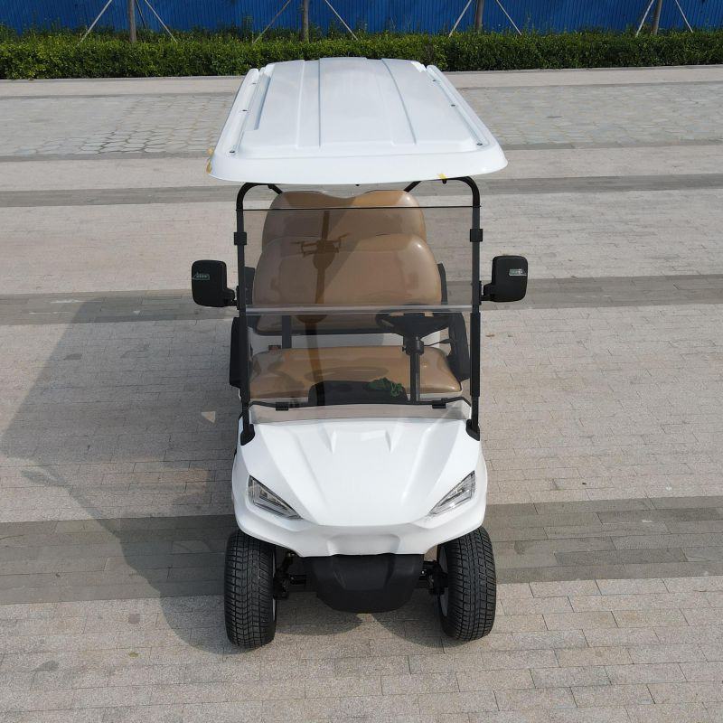 ISO Approved White Jinhaike , Haike Wooden Case Golf Buggy Club Cart
