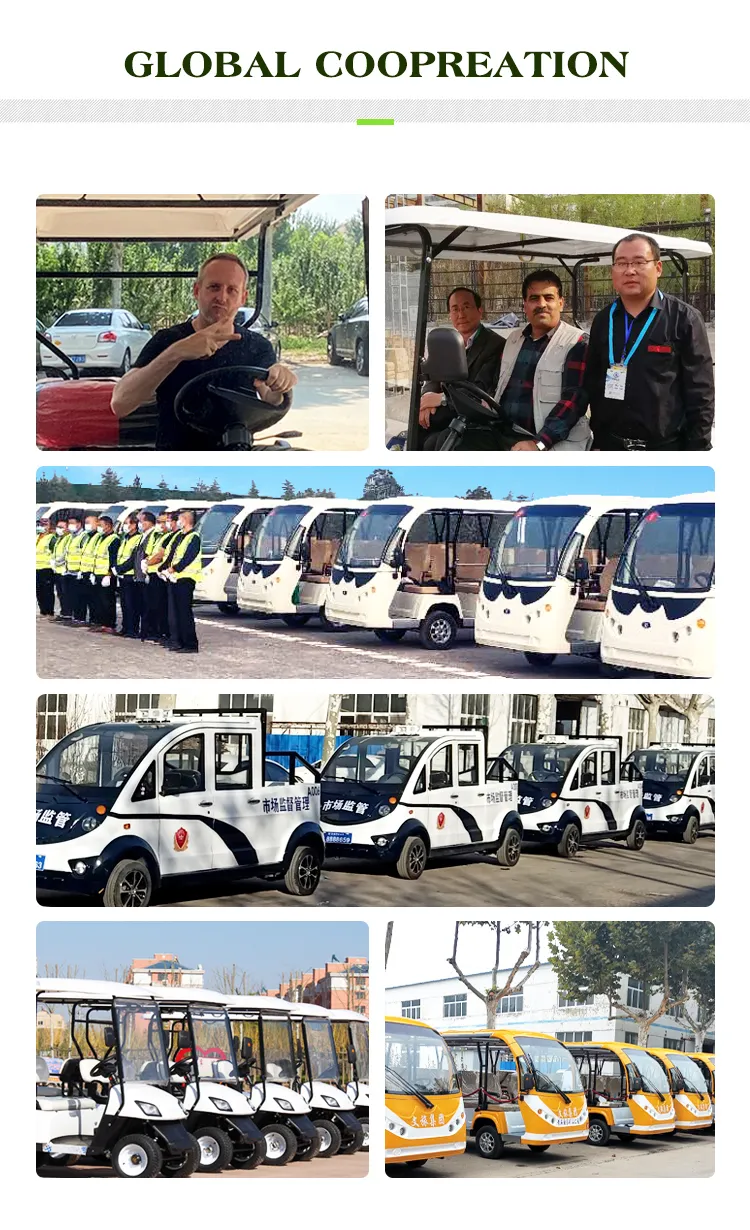 ISO Approved White Jinhaike, Haike Wooden Case Golf Buggy Club Cart