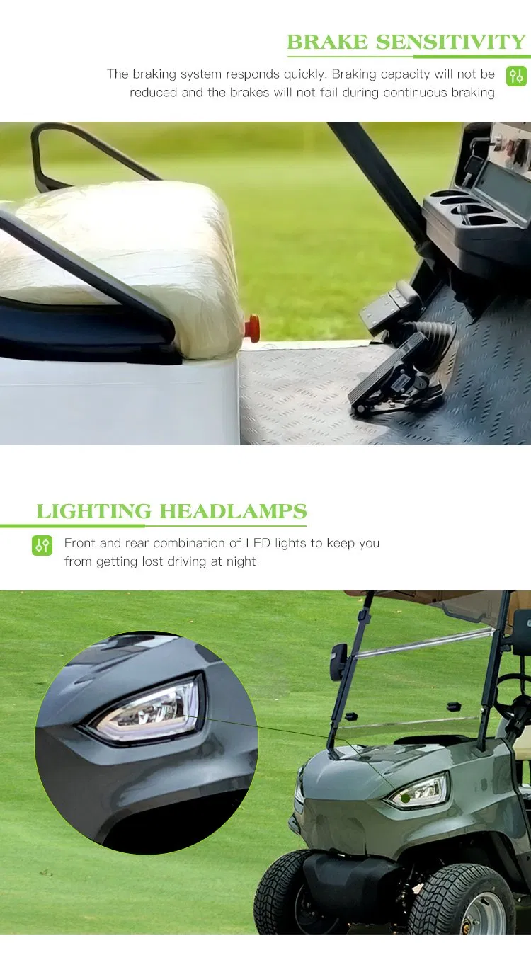 ISO Approved White Jinhaike, Haike Wooden Case Golf Buggy Club Cart