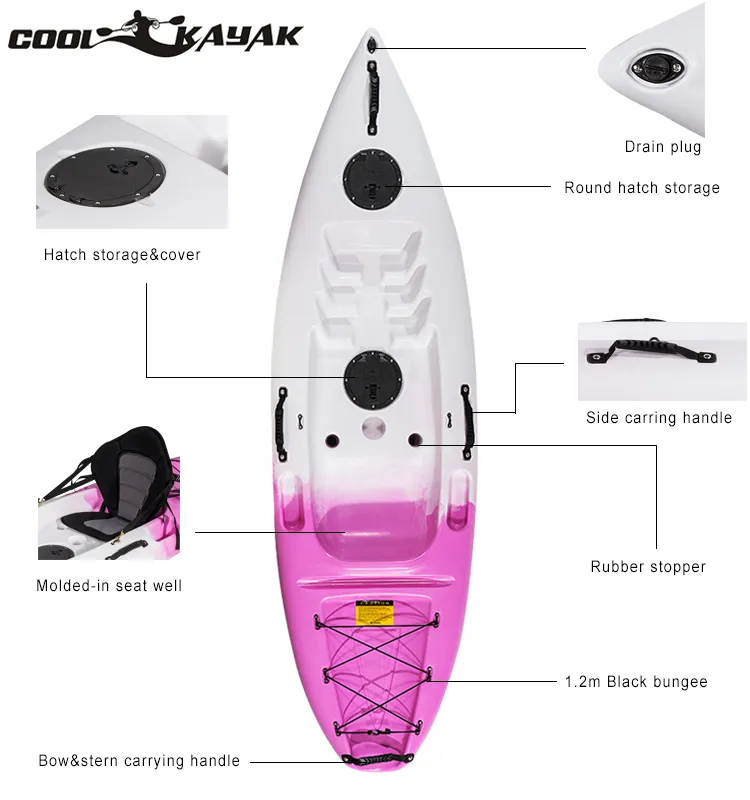 Kayak for Children and Teenagers Plastic Cheap Boat