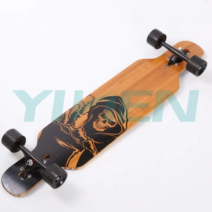 Maple Longboard Wholesale, Wood Long Board Deck Bamboo Skateboard