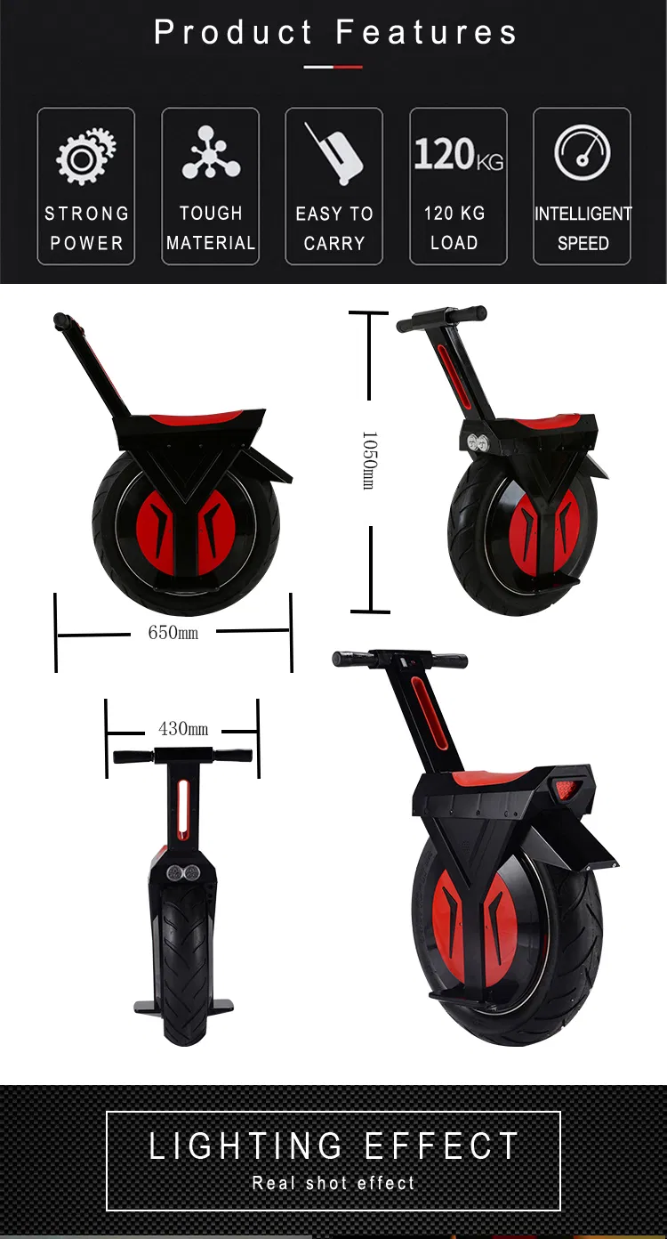 Monowheel Electric Scooter 1 Wheel Electric Scooter Onewheel, Single Wheel Balance Electric Scooter