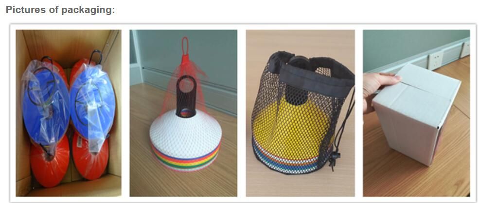 Multi-Color Field Marking Coaching Training Saucer Disc Cones for Agility Training, Football, Soccer, Field Cone Markers