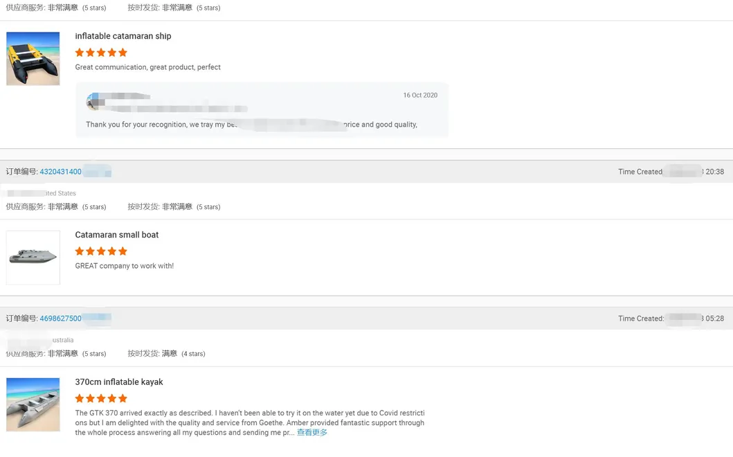 Rib Boat Firberglass Boat Rigid Inflatable Rescue Boat for Sale