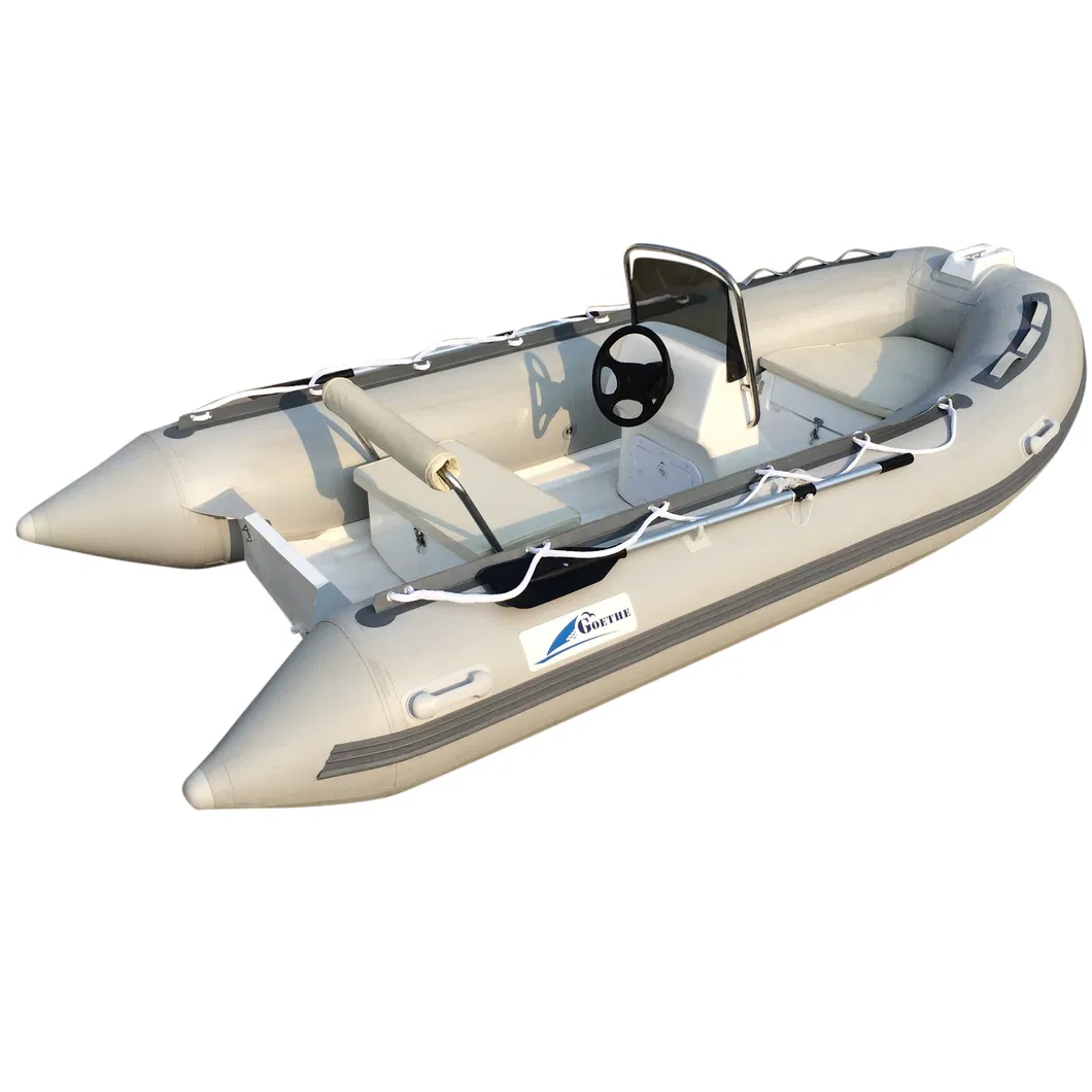 Rib390 Boat Hull Inflatable Fishing Motor Aluminum Orca Mini Catamaran Speedboat 13 Foot Center Console Boat for Sale