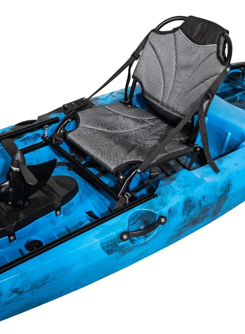 Single Plastic Pedal Drive Rowing No Inflatable Fishing Kayak with Pedal Boat