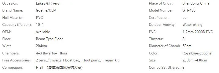 Single Scull Paddle H Skiff Zodiac Boat Rigid Inflatable Carbon Dragon Shovel Catamaran Electric Motorboat Kayak Gtp430