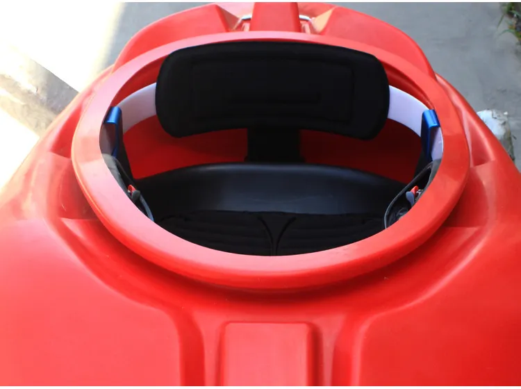 Strong Plastic Kayak Sit-in Whitewater Single Person 1 Seater Canoe for River / Drifting / Raft / Sports Boat 6FT Length