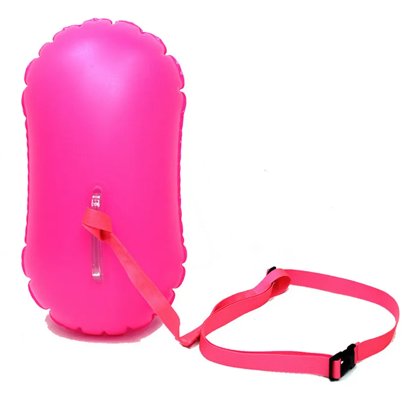 Swimming Bubble Safety Float with Adjustable Waist Belt for Open Water Swimming, Safe Swim Buoy Float Training, Triathletes, Kayaking, Snorkeling Esg12936