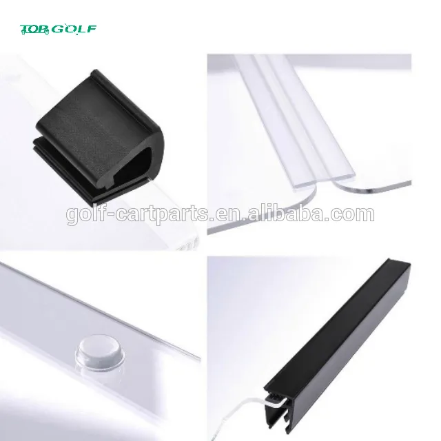 Tinted Foldable Windshield for Club Car Precedent Golf Carts