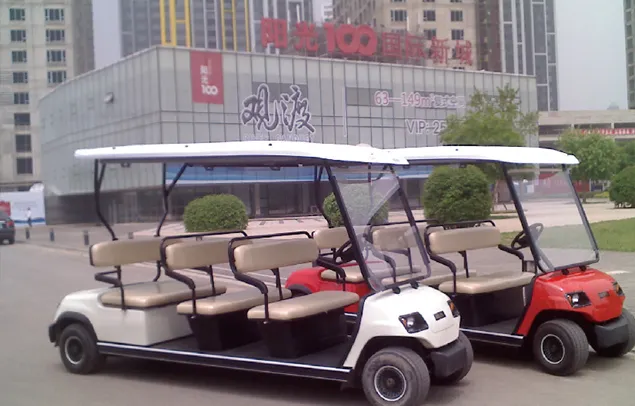 White 8 Seaters Electric Sightseeing Car