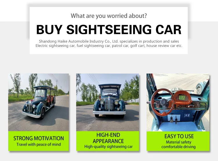 White 9-11 Hike VIP Container Electric Golf Cart Classic Car