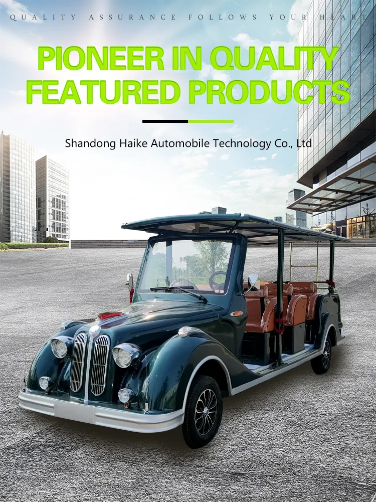 White 9-11 Hike VIP Container Electric Golf Cart Classic Car