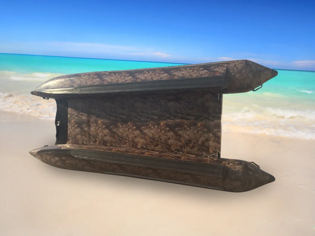 White Water Rafts Passenger Speed Boat Rescue Sled Air Catamaran Inflatable PVC Hull Fishing Gtg480 with Outboard Engine