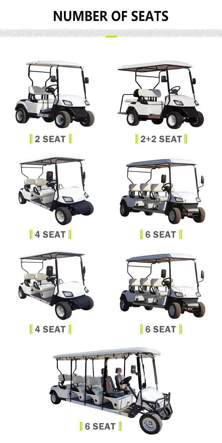 Wholesale High Power Offroad Electric Golf Cart 2 Seats for Hot Sale CE Certificate