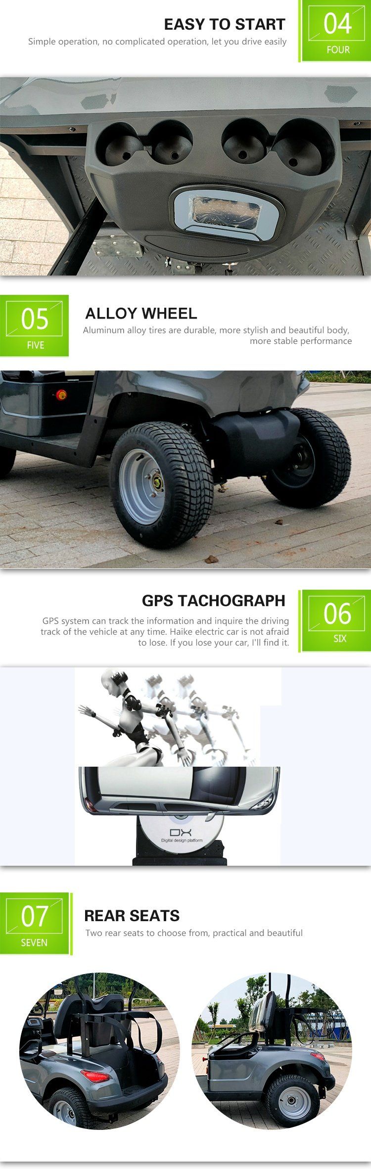 Wholesale Hot Sale Best Price Electric Golf Cart 2 Seaters Buddy High Power